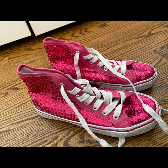 pink sparkle ‘converse’ - Picture 1 of 5